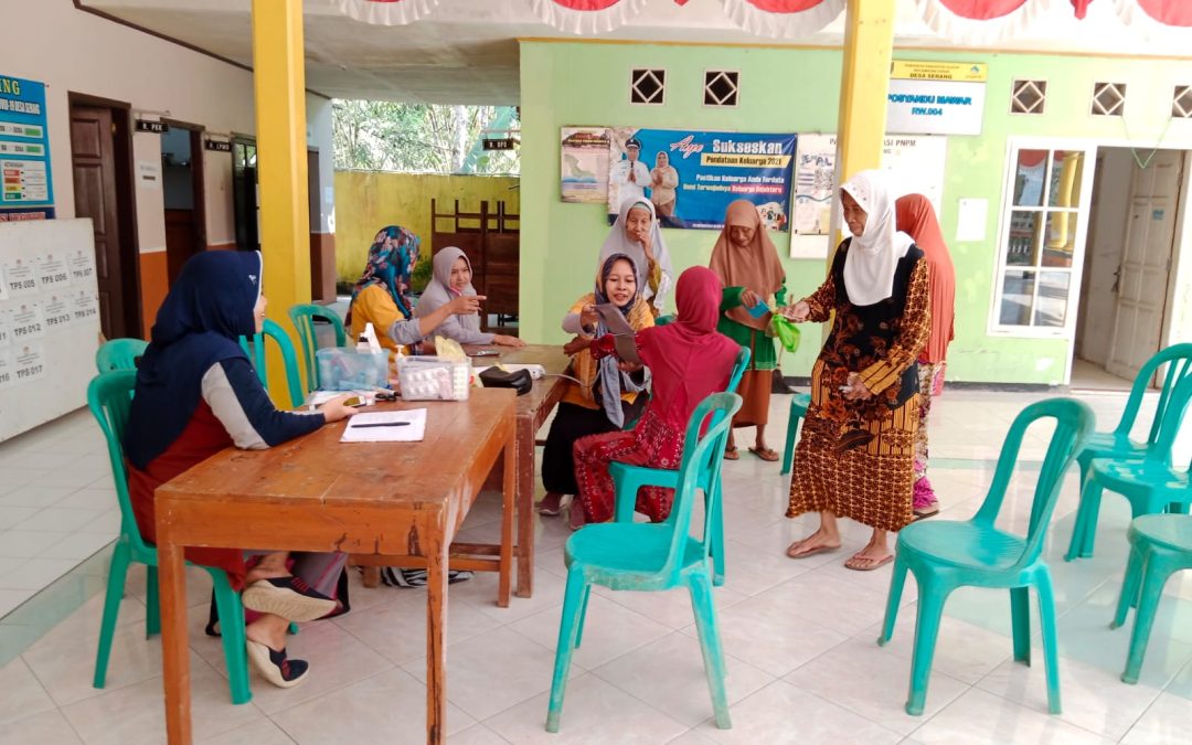 Kegiatan Posyandu Lansia Desa Serang Bulan Agustus Tahun 2023