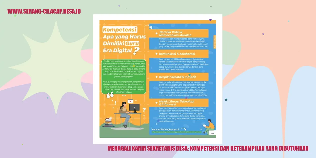 Menggali Karir Sekretaris Desa: Kompetensi dan Keterampilan yang Dibutuhkan