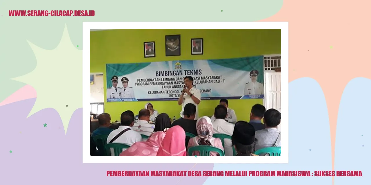 Gambar Pemberdayaan Masyarakat Desa Serang melalui Program Mahasiswa : Sukses Bersama